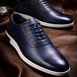 Apex Glide Formal Shoes - Navy Blue